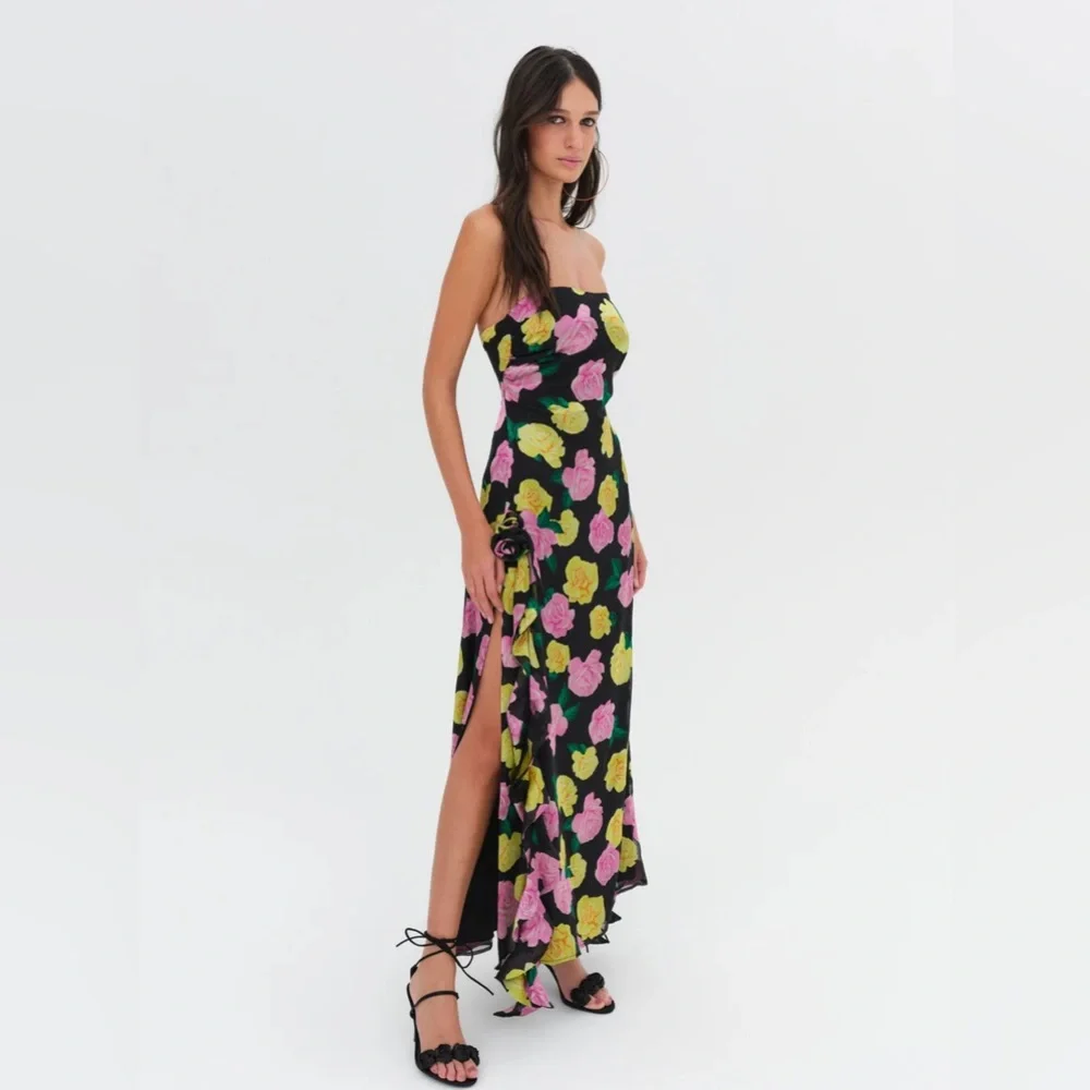 NWT For Love & Lemons Madison Maxi Dress Size Small - Picture 2 of 5